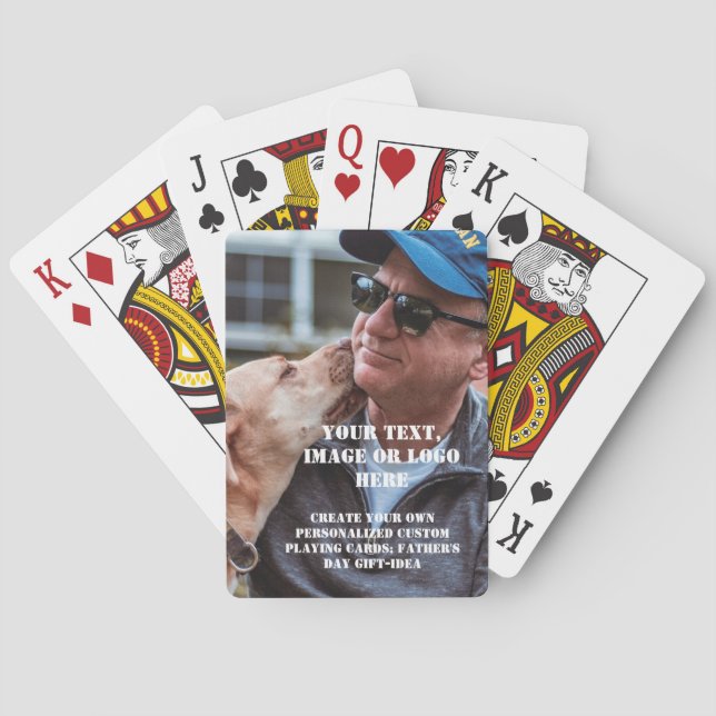 Custom Poker Cards - Personalisiertes Vatertagsges Spielkarten (Rückseite)