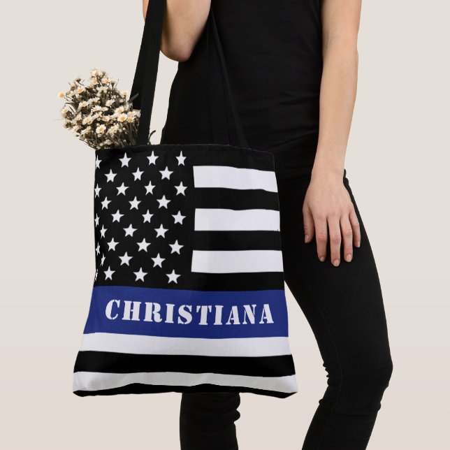 Custom Police Officer Thin Blue Line Polizeiabteil (Von Nahem)