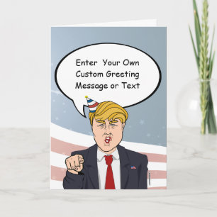 Custom Political Birthday Greeting Karte