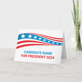 Custom Political Campaign American Election Card Karte