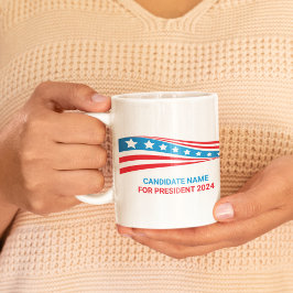 Custom Political Campaign American Flag Election Kaffeetasse