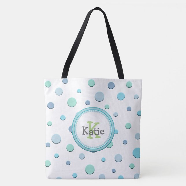 Custom Polka Dot Tote Bag (Vorderseite)