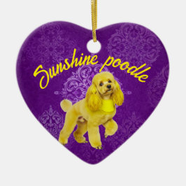 Custom Poodle Heart Ornament - Ein süßes Geschenk