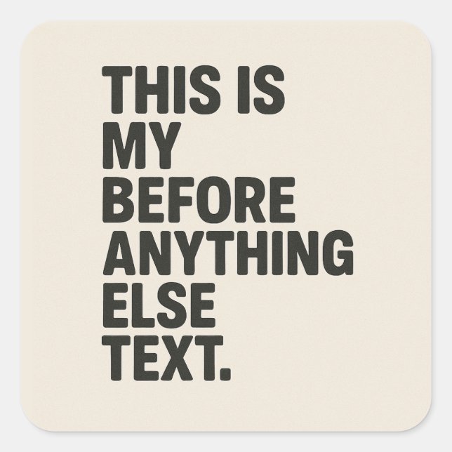 custom popsocket for phone grips of any size  quadratischer aufkleber (Vorderseite)