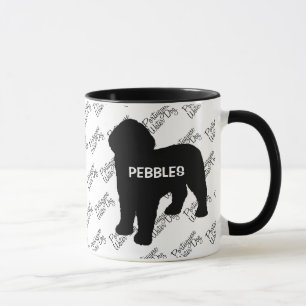 CUSTOM Portugiesischer Wasserhund Silhouette Tasse