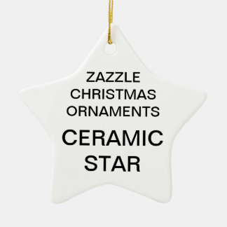 Custom Porzellan Star Weihnachtsbaum Ornament