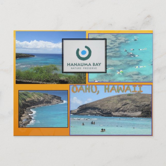 CUSTOM POSTCARDS- HAWAII COLLAGE# 12 POSTKARTE (Vorderseite)