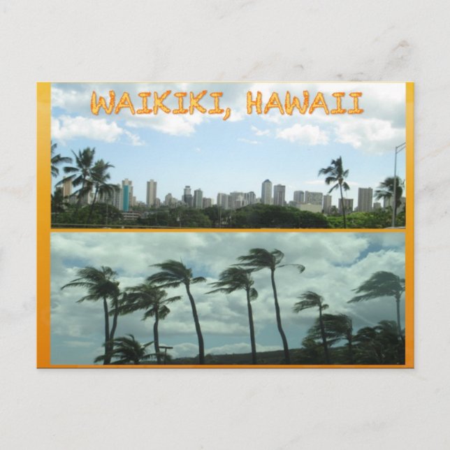 CUSTOM POSTCARDS- HAWAII COLLAGE# 15 POSTKARTE (Vorderseite)