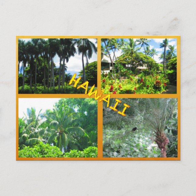CUSTOM POSTCARDS- HAWAII COLLAGE# 22 POSTKARTE (Vorderseite)