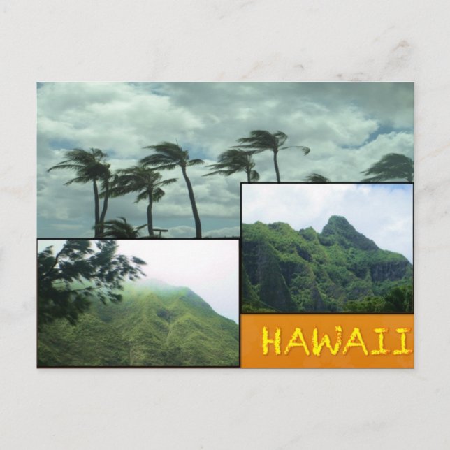 CUSTOM POSTCARDS- HAWAII COLLAGE# 24 POSTKARTE (Vorderseite)