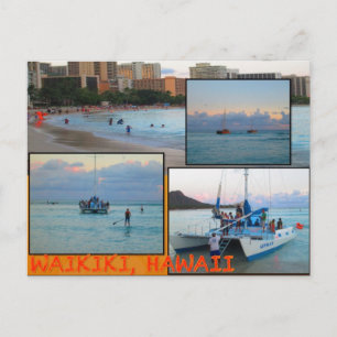CUSTOM POSTCARDS- HAWAII COLLAGE# 28 POSTKARTE