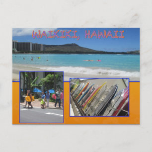 CUSTOM POSTCARDS- HAWAII COLLAGE# 7 POSTKARTE