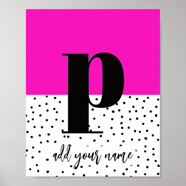 CUSTOM - Poster - Kleinschreibung p (Vorne)