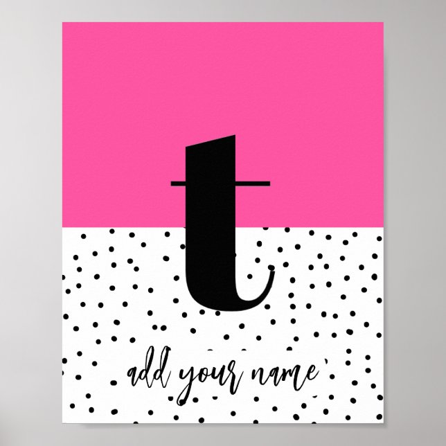 CUSTOM - Poster - Kleinschreibung t (Vorne)