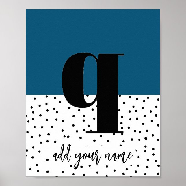 CUSTOM - Poster - Lower Case q (Vorne)