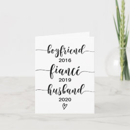 Custom Pregnancy Announcement Card for Husband Karte