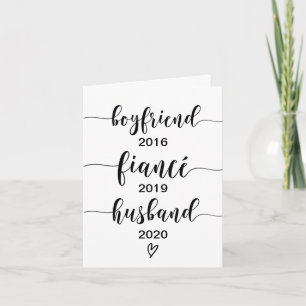 Custom Pregnancy Announcement Card for Husband Karte