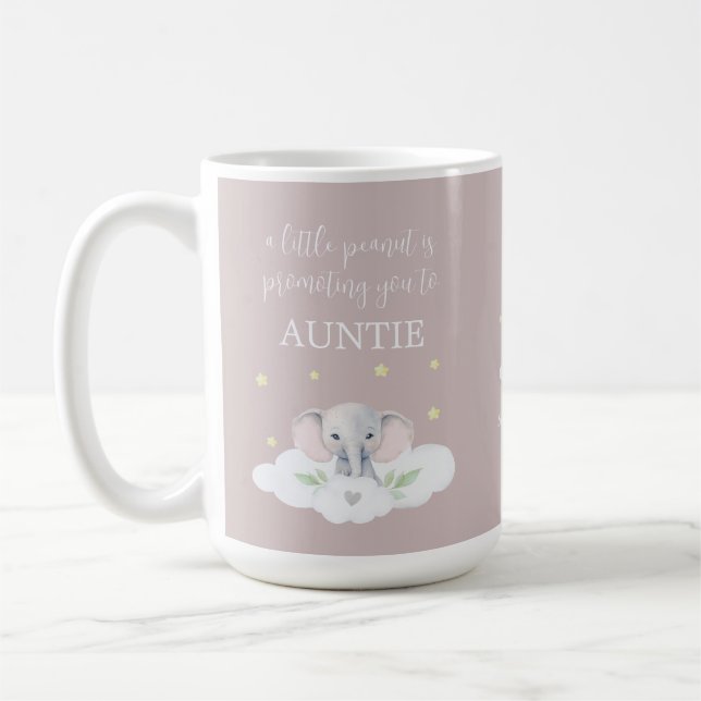 Custom Pregnancy Announction Tasse Niedlich Pink G (Links)