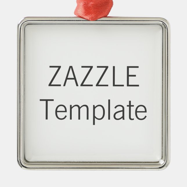 Custom Premium SQUARE Weihnachtsbaum Ornament (Vorne)