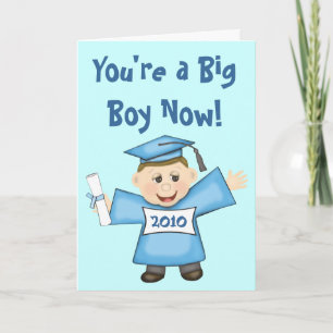 Custom Preschool / Kindergarten Boy Graduation Karte