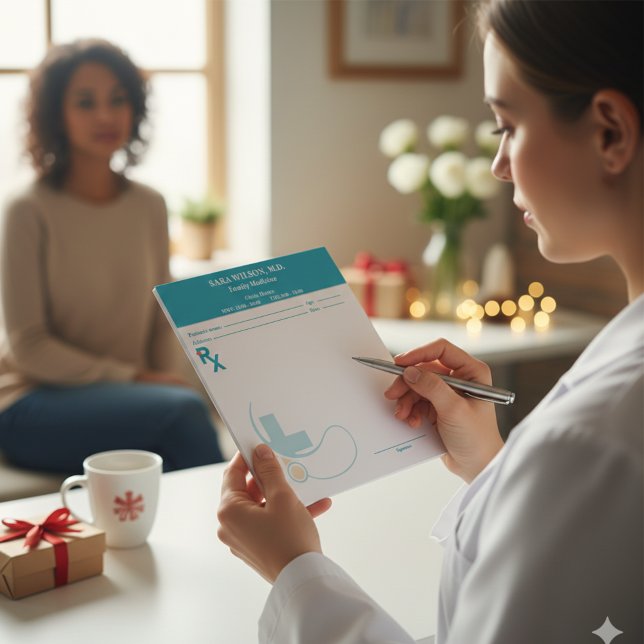 Custom Prescription Pad Template | Editable RX Not Notizblock (Custom Prescription Pad Template | Editable RX Notepad )