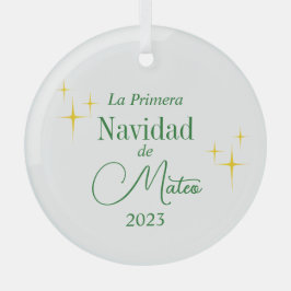 Custom Primera Navidad Ornament Aus Glas