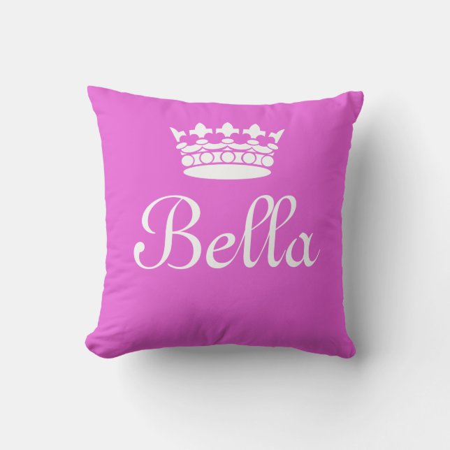 Custom Princess Isabella Throw Decorative Pillow Kissen (Vorderseite)