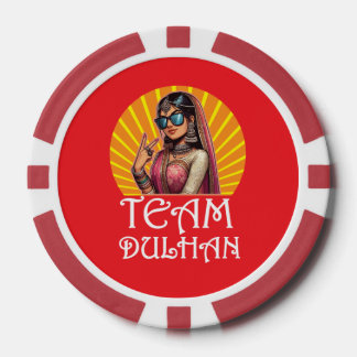 Custom Print Desi Wedding Shaadi Vibes Pokerchips