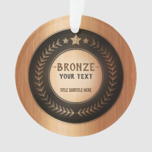 CUSTOM PRINT DIY-MEDAILLE Bronze ADDIERE DEIN LOGO Ornament