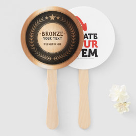 CUSTOM PRINT DIY MEDAL Bronze ADD IHR LOGO bearbei Fächer