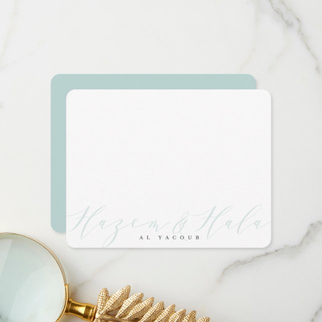 CUSTOM PRINT ORDY-Design für Hala Dankeskarte (Vorderseite/Rückseite Beispiel)