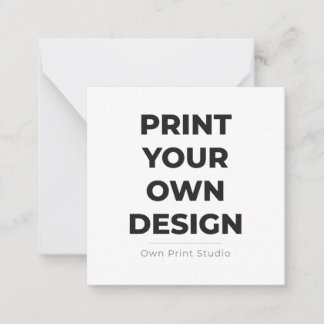 Custom Print Your Own | Printing My Own To Order Mitteilungskarte
