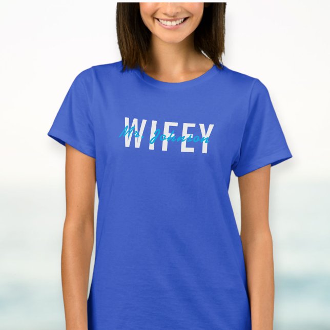 Custom printed t-shirt Wifey Hubby Couple (Von Creator hochgeladen)