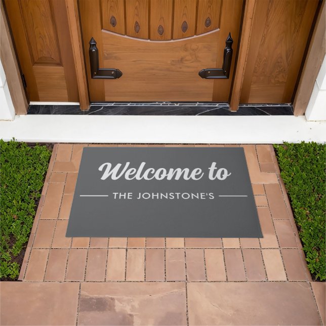 Custom Printed Welcome Mat with Name or Design Fußmatte (Außenbereich)