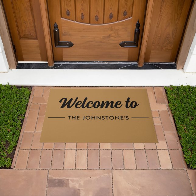 Custom Printed Welcome Mat with Name or Design Fußmatte (Außenbereich)