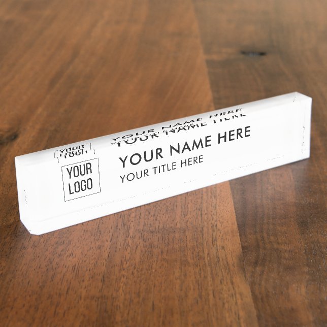 Custom Professional Name Plate Namensplakette (Seite)