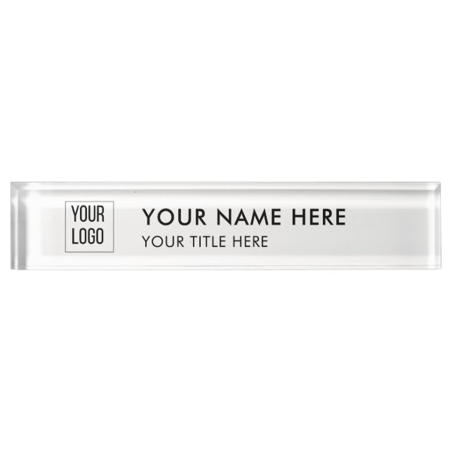 Custom Professional Name Plate Namensplakette (Vorderseite)
