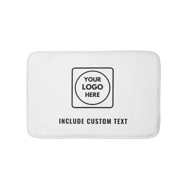 Custom Promotional Logo – No Minimum Order Bath Badematte (Vorderseite)