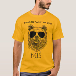 Custom PROSZĘ PAŃSTWA OTO MIŚ Men Funny PRL polnis T-Shirt