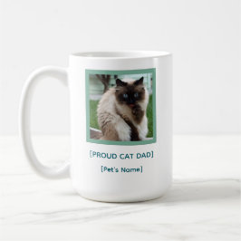 Custom Proud Cat Dad Mug | Pet Photo Gift Kaffeetasse