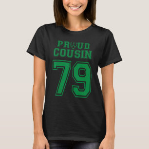 Custom Proud Football Cousin Nummer 79 G Personali T-Shirt