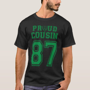 Custom Proud Football Cousin Nummer 87 G Personali T-Shirt