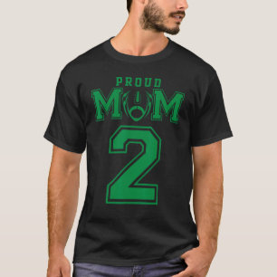Custom Proud Football Mama Nummer 2 G Personalisie T-Shirt