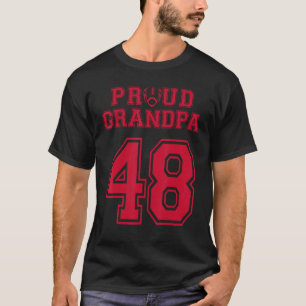 Custom Proud Football Opa Nummer 48 R Personal T-Shirt