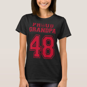 Custom Proud Football Opa Nummer 48 R Personal T-Shirt