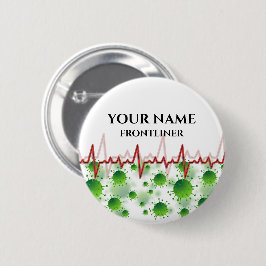 CUSTOM Proud Frontliner Name Tag Button