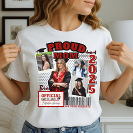 Custom Proud-Mama der Klasse 2025 Graduate Foto Tri-Blend Shirt