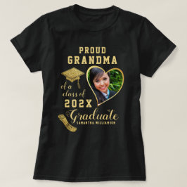 Custom Proud Oma einer Klasse von 2025 Graduate T-Shirt