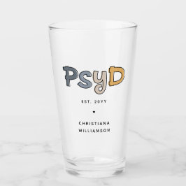 Custom PsyD Doctor of Psychology Psychologist Glas