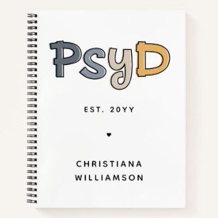 Custom PsyD Doctor of Psychology Psychologist Notizbuch